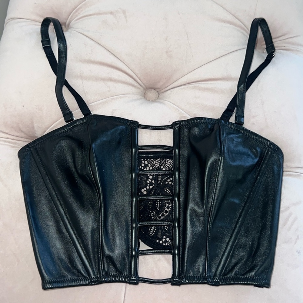 Victoria’s Secret leather Corset Top Size S